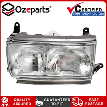 Pair LH+RH Head Light Front Lamp For Toyota Landcruiser J80 Sahara 1990~1994