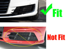 Pair Front Bumper Fog Light Grille Covers For Audi A6 C7 Non-S-Line 2016-2018