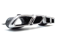 Black Rear Diffuser + Chrome Tips For Mercedes-Benz C-Class W205 S205 C300 NON-AMG 2015-2021