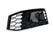 Pair Front Bumper Fog Light Grilles w/ ACC Caps Audi A4 S-Line S4 2017-2019