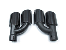 Pair 60mm Inlet Dual Exhaust Muffler Tips For Audi A4 B8 B9 A5 A6 A7 Q5