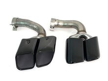 Turbo Square Exhaust Muffler Tips for Porsche Cayenne 9Y0 Base Petrol 2019-2024