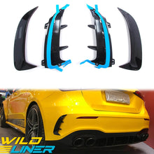 Gloss Black Rear Bumper Side Air Vents For Mercedes W177 Hatchback A35 A45 AMG 2019-2023