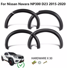6pcs Fender Flares Matt Black for Nissan Navara NP300 D23 2015-2020 Wheel