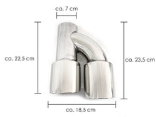 UNIVERSAL 70mm Inlet Chrome Exhaust Tips for Audi Mercedes BMW
