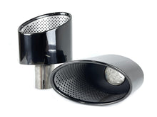 60mm Inlet Black Exhaust Tips Muffler for Audi A4 A5 A6 A7 Refit To RS4 RS5 RS6 RS7