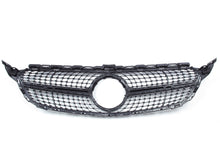 Black+Silver Diamond Front Bumper Grill for Mercedes C-Class W205 C205 A205 2015-2018 pz128