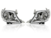 Clear Headlights Pair LH+RH for Toyota Hilux Ute 2008–2011 Facelift (LCI)