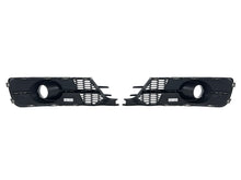 Pair Front Bumper Fog Light Grille Covers For Audi A6 C7 Non-S-Line 2016-2018