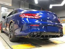 Gloss Black Rear Bumper Diffuser + Muffler Tips For Mercedes C205 Coupe A205 Convertible AMG 2015-2021