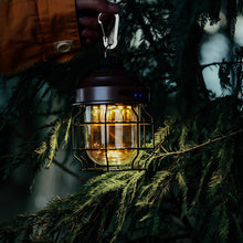 Portable Outdoor Solar Lamp Lantern Camping Light LED Pine Cone Lamp USB C Charging