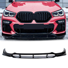 Gloss Black Front Bumper Lip Splitter For BMW X6 G06 M Sport di175