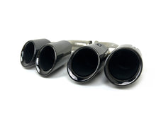 Pair Exhaust Tips Black For Porsche Cayenne V6 V8 2011-2014 Short Pipe