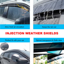 Tinted Black Weather Shields Weathershields for ISUZU MU-X MUX RJ 2021-Onwards Dual