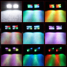 4pcs 4" RGB Chase LED Pods Work Light Bar Music APP Bluetooth Off Road UTV 4WD 12V