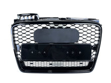 Gloss Black Honeycomb Front Grille For Audi A4 B7 Non-S-Line 2005–2008