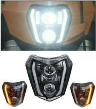 LED Headlight w/ Blinking Turn Signal Light For KTM EXC XCW 250 350 450 500 690