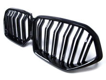 Glossy Black Dual Slats Front Bumper Kidney Grille for BMW X6 G06 2020-2023 fg117