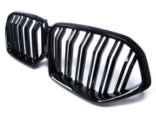 Glossy Black Dual Slats Front Bumper Kidney Grille for BMW X6 G06 2020-2023 fg117