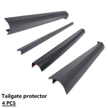 4pcs Tailgate Cover Trim Rear Protector Trim for Ford Ranger 2012-2022 Dual Cab Black