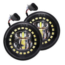 Pair 4.5 inch LED Fog Lights Clock Design For Harley Road King Electra Glide Motorcycle Model