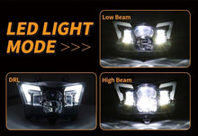 Black LED Headlight Hi/Lo Lamp Kit For Kawasaki KLR KLX 125 140 250 300 450 650