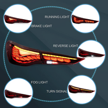 Smoked LED Tail lights Rear Lamps Assembly For BMW 4 Series G22 G23 G26 M4 G82 G83 2021-2024
