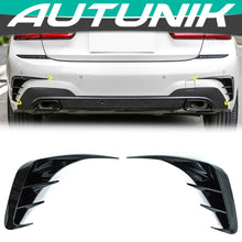 Gloss Black Rear Bumper Side Vent Splitter for BMW 3-Series G20 m340i 330i M-Sport 2019-2022
