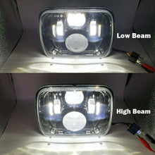 Pair 7x6'' 5x7'' LED Headlights Hi/Lo Sealed Beam H4 for 1983-2004 Toyota Hilux