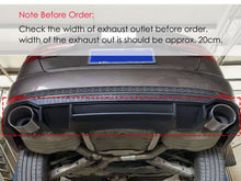 60mm Inlet Black Exhaust Tips Muffler for Audi A4 A5 A6 A7 Refit To RS4 RS5 RS6 RS7