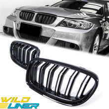 Gloss Black Front Kidney Grill For 2009-2011 BMW 3-Series E90 Sedan LCI fg32
