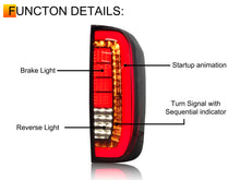 Smoke Black LED Tail Rear Lamp Lights For Nissan Navara NP300 D23 2015-2023 w/ Sequential Turn Signal