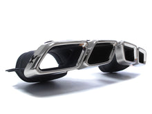 Black Rear Diffuser Chrome Exhaust Tips for Mercedes W213 Non-AMG 2017-2020