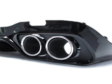 E53 AMG Black Rear Diffuser + Silver Exhaust Tips for Mercedes E W213 2016-2019 Pre-LCI di30