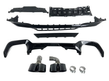 Gloss Black Rear Diffuser + Exhaust Tips Replace for BMW X3 G01 M-Sport 2018-2021