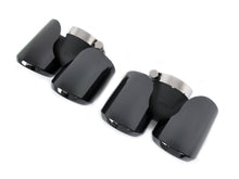 Black Exhaust Tips for Land Rover Defender 90 110 2020–2024 P300 P400