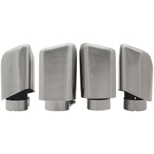 63mm Inlet 4pcs Exhaust Tips Angle-Cut for Porsche Cayenne Turbo