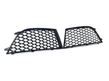 Pair Front Bumper Honeycomb Fog Light Grilles Audi RS4 2013-2015