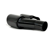60mm Black Dual Exhaust Tips Muffler Pipes Universal
