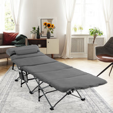 Travel Camping Cot Folding Retractable w/Removable Mattress & Carry Bag