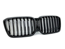 For 2022+ BMW X3 G01 X4 G02 Glossy Black Front Kidney Grille Grill w/ Camera fg214