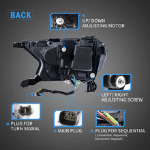 Projector LED Headlights W/ DRL Animation For Ford Ranger 2015-2021 Lamps