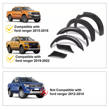 Fender Flares Matt Black Wheel Arch Widen 28mm For Ford Ranger PX2 MK3 2015-2022