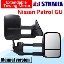 2x L+R Extendable Towing Mirrors Manual for Nissan Patrol GU Y61 1997-2016