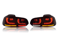 Smoke Black LED Tail Lights SMOKED Rear Brake Lamps For VW Golf VI MK6 GTI R 2010-2014 L+R