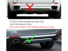 Black Chrome Exhaust Pipe Muffler Tips for BMW X5 F15 28i 30i 2014-2018