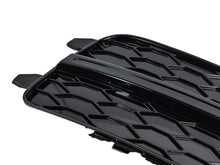 All Black Fog Light Grille Covers Left+Right Audi A6 C7 S-Line S6 2012-2015