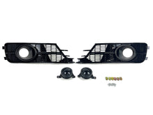 Pair Front Bumper Fog Light Grille Covers For Audi A6 C7 Non-S-Line 2016-2018