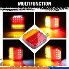 26 LED Trailer Tail Light Kit Pair Plug 5 Core Wire Caravan Ute Waterproof 12V