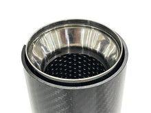 1 Piece Carbon fiber Exhaust Tips 65mm Inlet Muffler Pipes for BMW with M-Sport Package